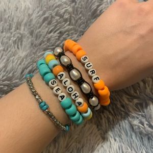 Customizable VSCO Pony Bead Bracelets